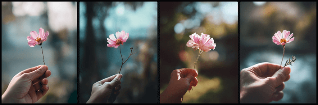 Shallow depth of field 연출 예시 이미지_Midjourney