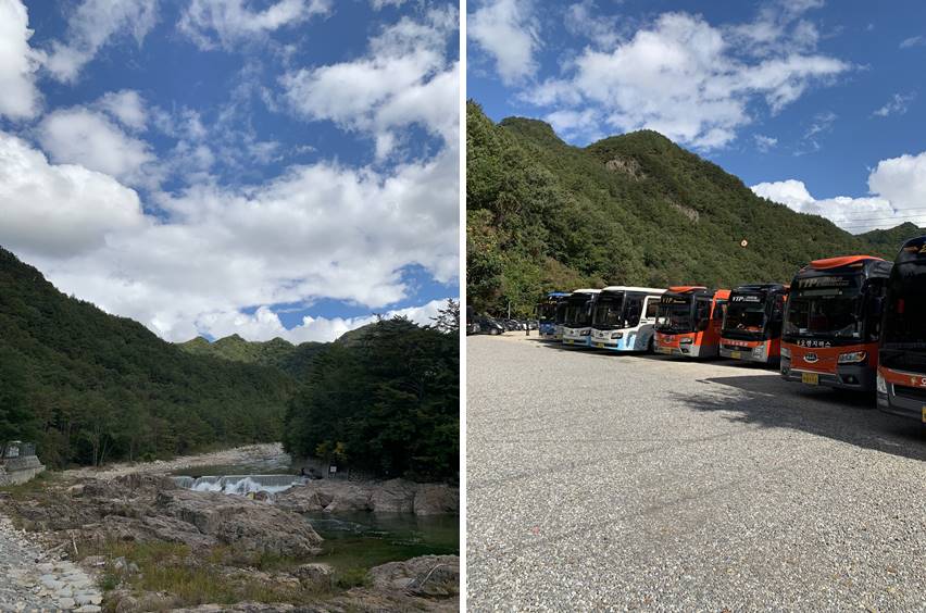 백담사 맛집, 백담황태사랑 주차장