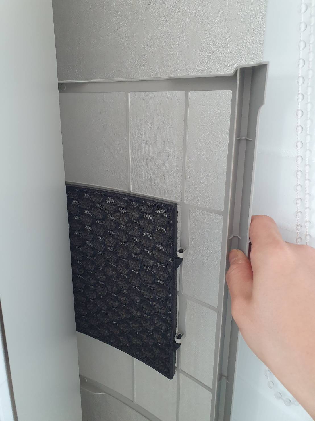 삼성 무풍 갤러리 에어컨 탈취필터 사진