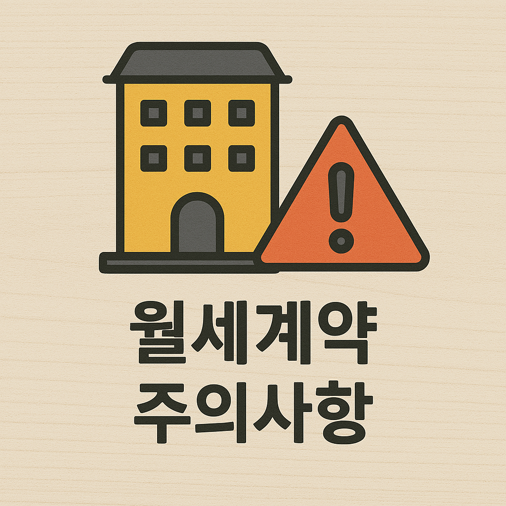 월세계약 주의사항