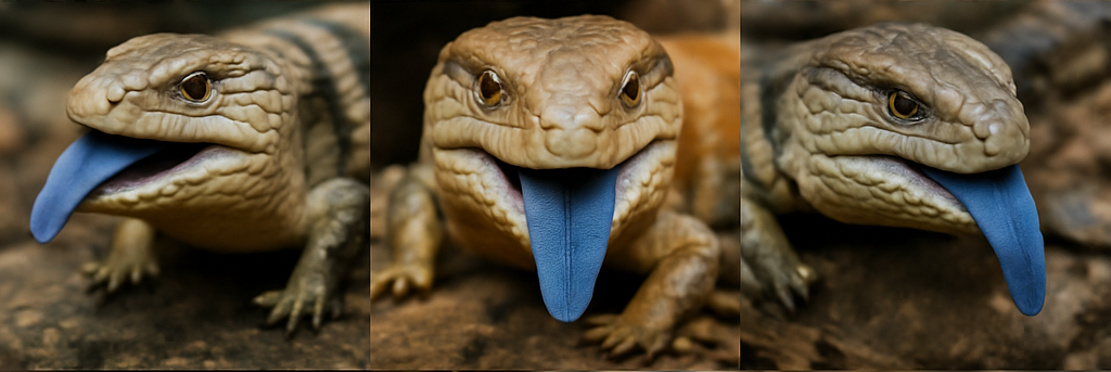 파란혀가 매력인 블루텅스킨크