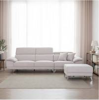 삼익가구 레이크 4인용 아쿠아텍스 헤드틸팅 소파 + 스툴 + 쿠션 2p 세트 방문설치