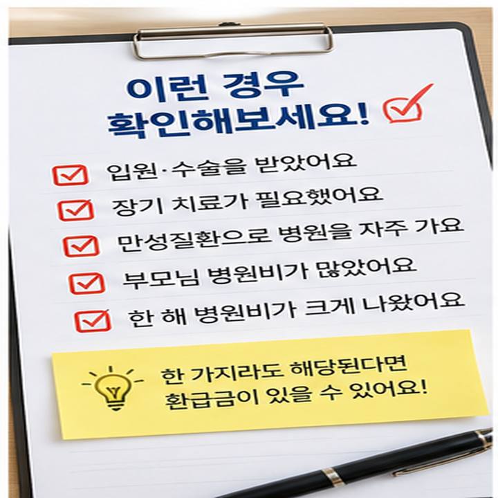 의료비 환급금 조회 방법