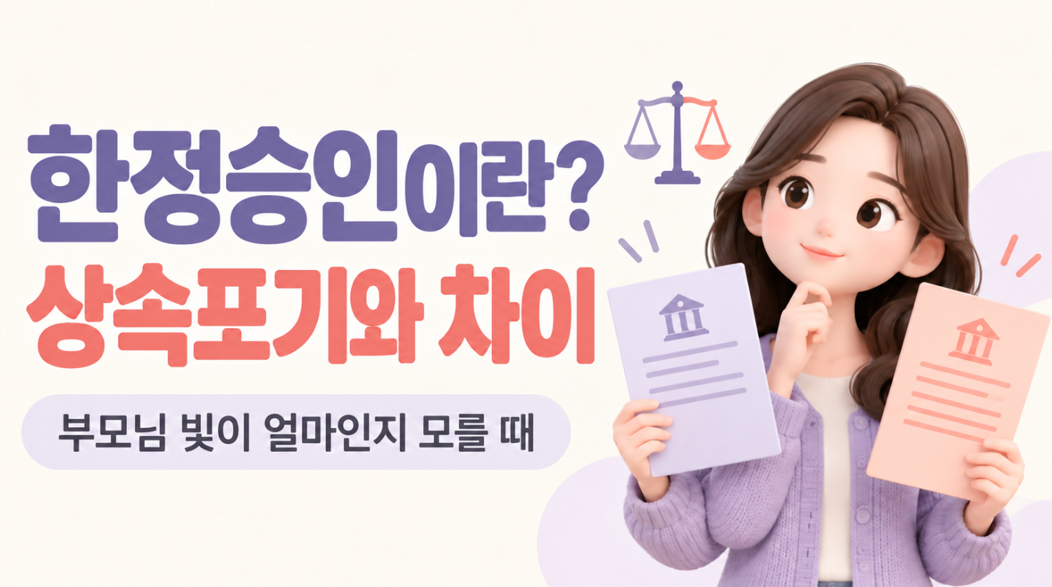 「한정승인이란?｜부모님 빚이 얼마인지 모를 때 상속포기와 차이」