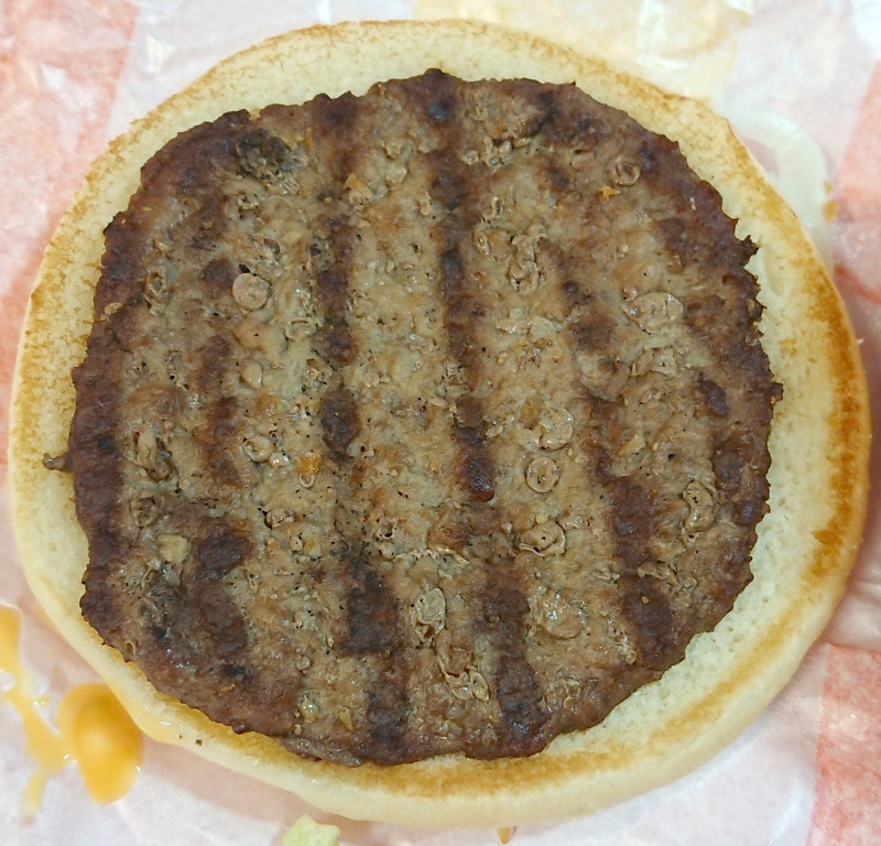 소고기 패티 상단