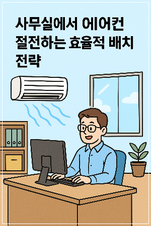 사무실에서 에어컨 절전하는 효율적 배치 전략
