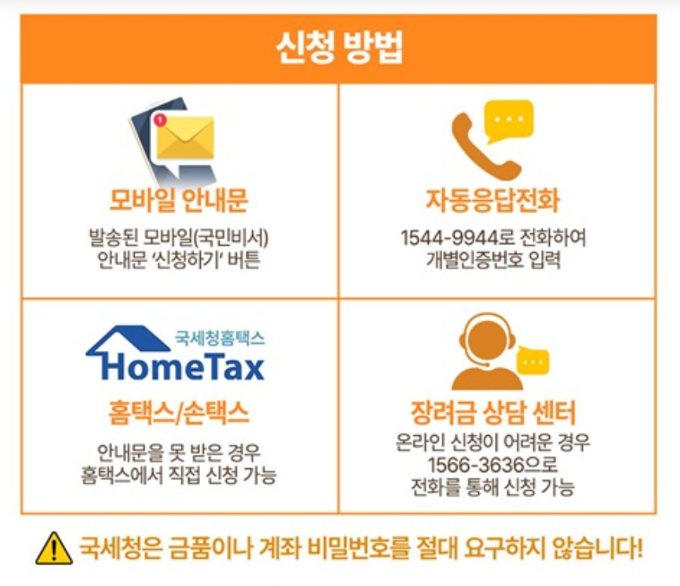 근로장려금 신청방법
