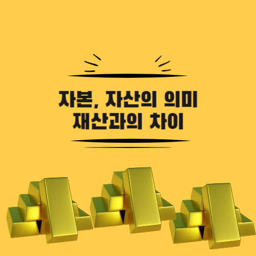 자본&#44; 자산의 의미&#44; 재산과의 차이