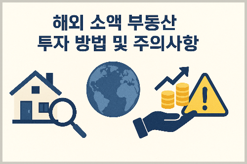 소액으로 투자하는 해외 부동산 성공 전략