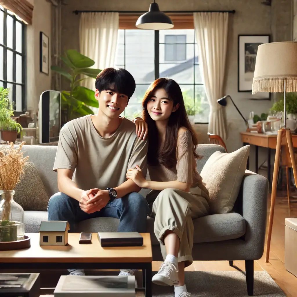 젊은 부부의 모습