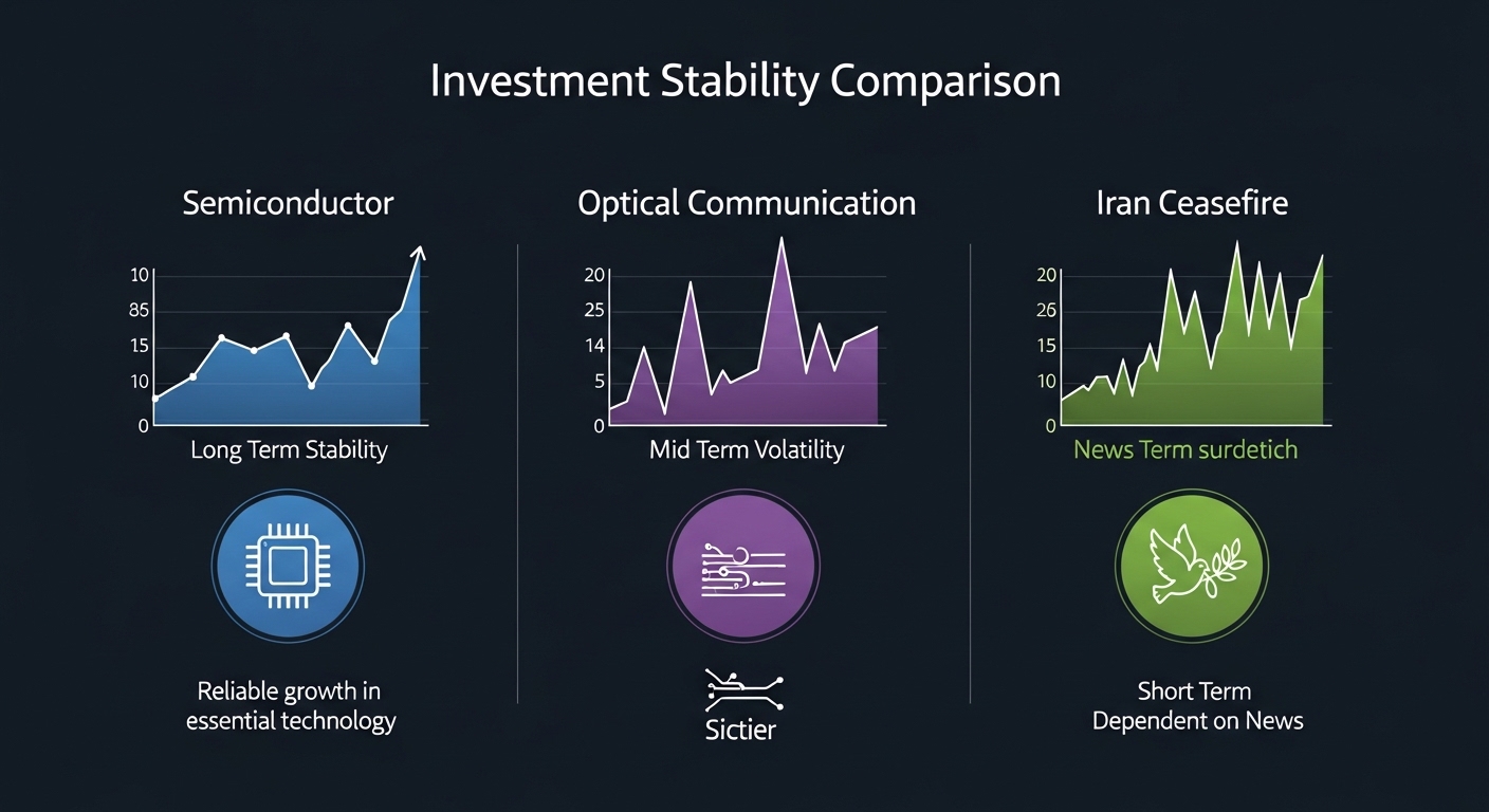 오늘 3대 테마 대응 전략 반도체 분할매수 광통신 조정대기 종전수혜 단기트레이딩