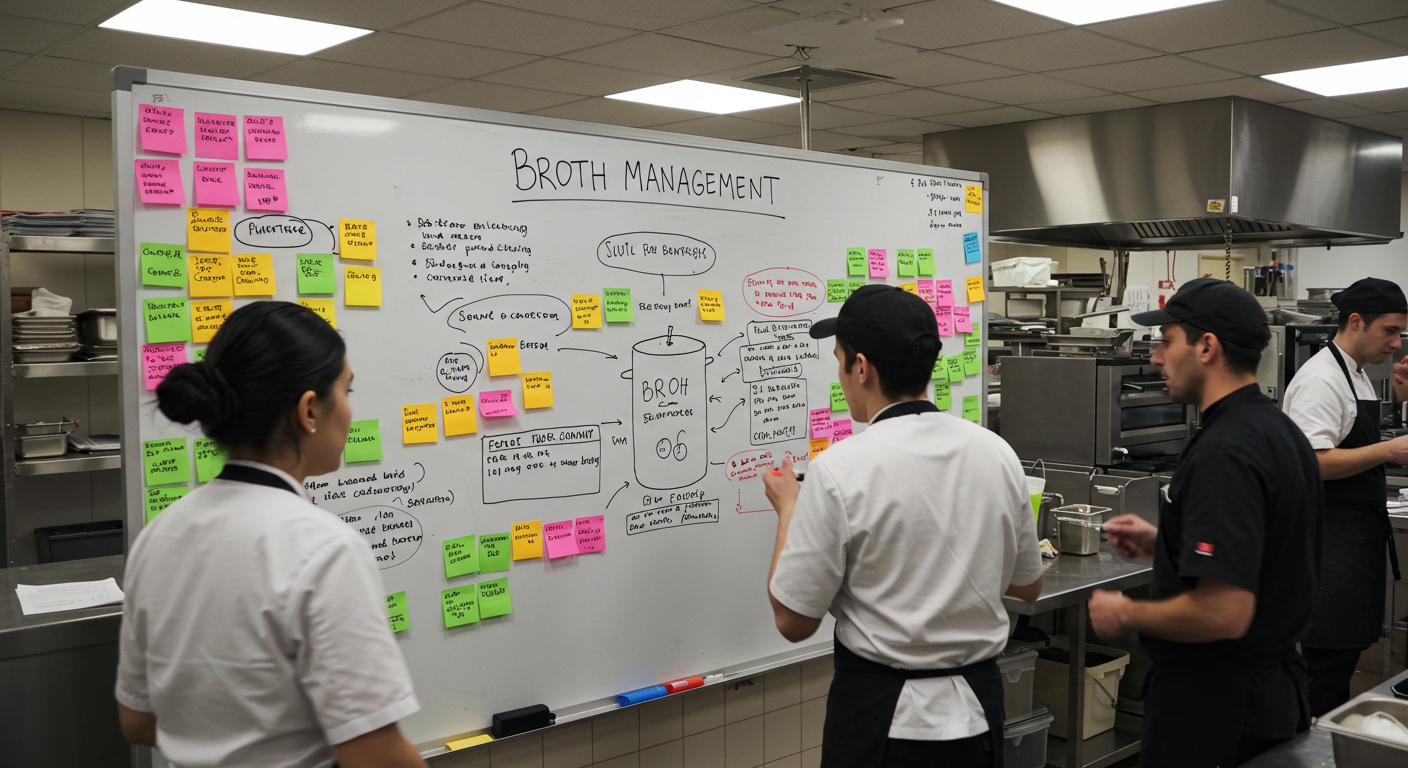브로쓰관리 브로쓰투명도 면수활용 냉수쇼크
