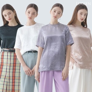 루시앙 링클 글로시 새틴 블라우스 4종 SET