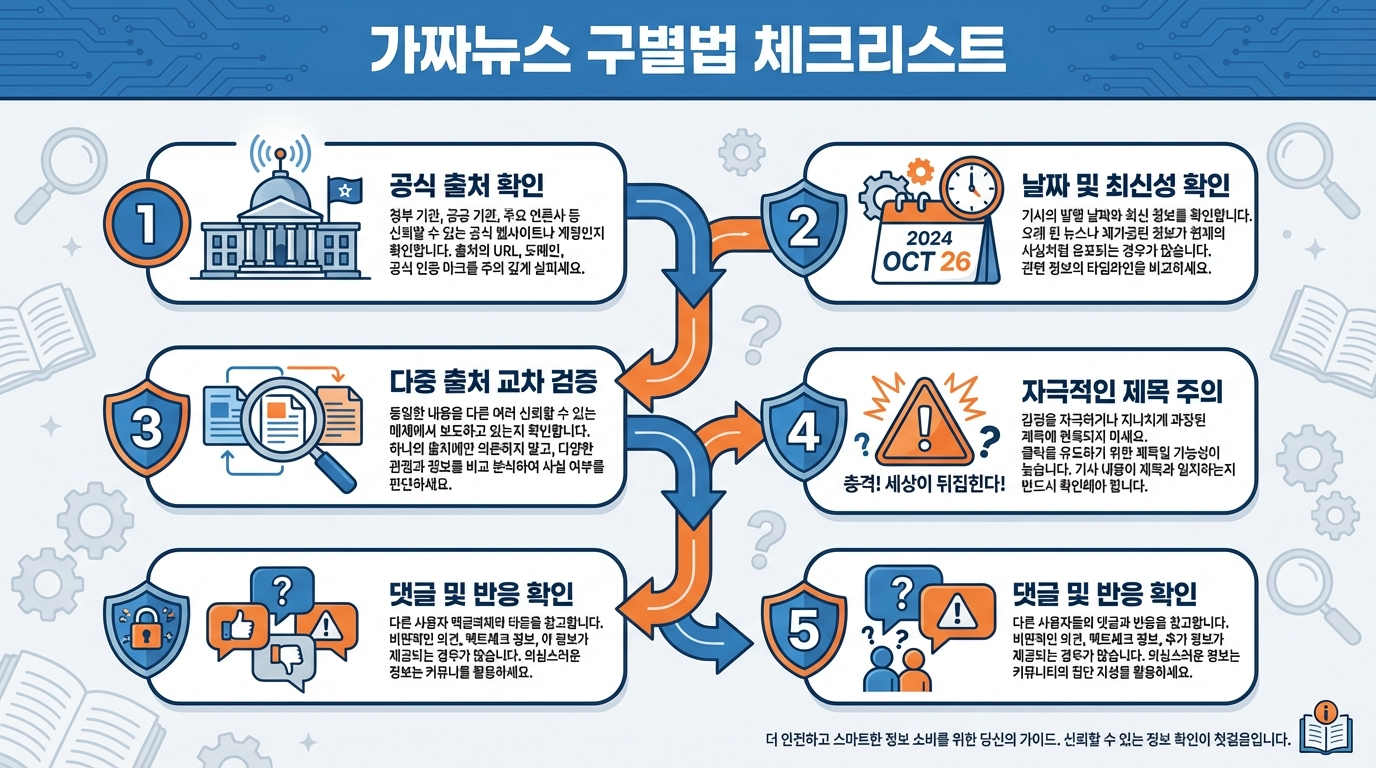 가짜뉴스 구별법 체크리스트