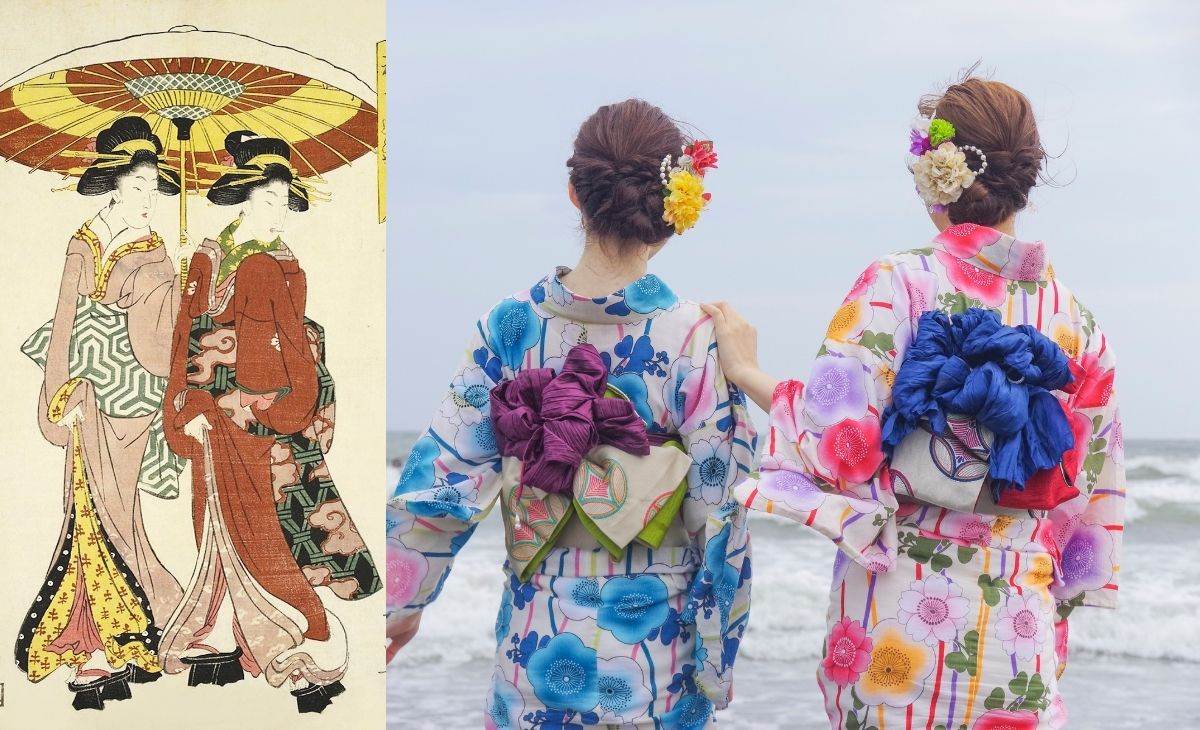 일본의 복식, 유카타와 기모노