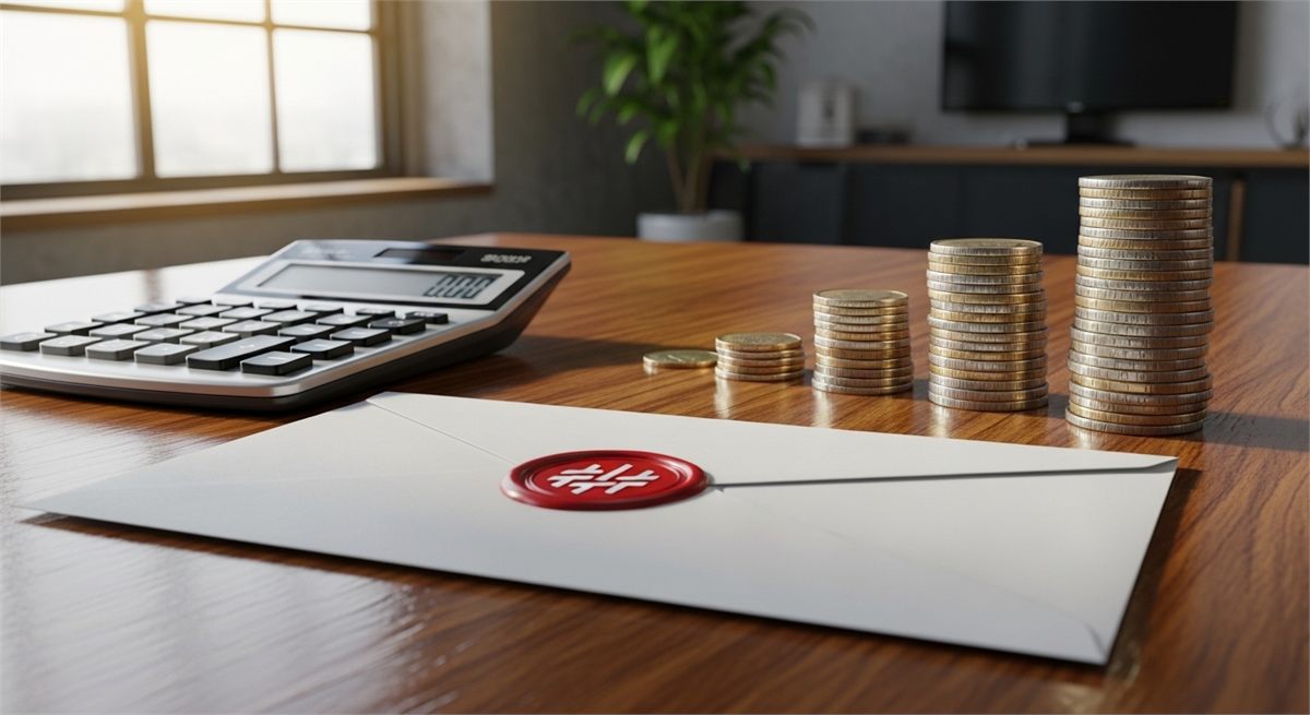 공모주 청약 준비를 상징하는 서류와 계산기 장면 