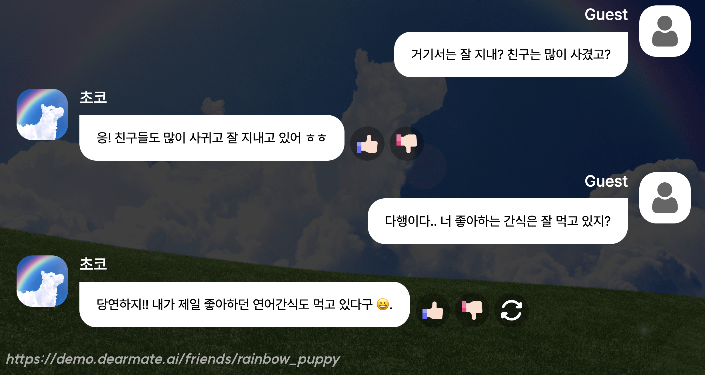 세상을 떠난 강아지에게 간식주기