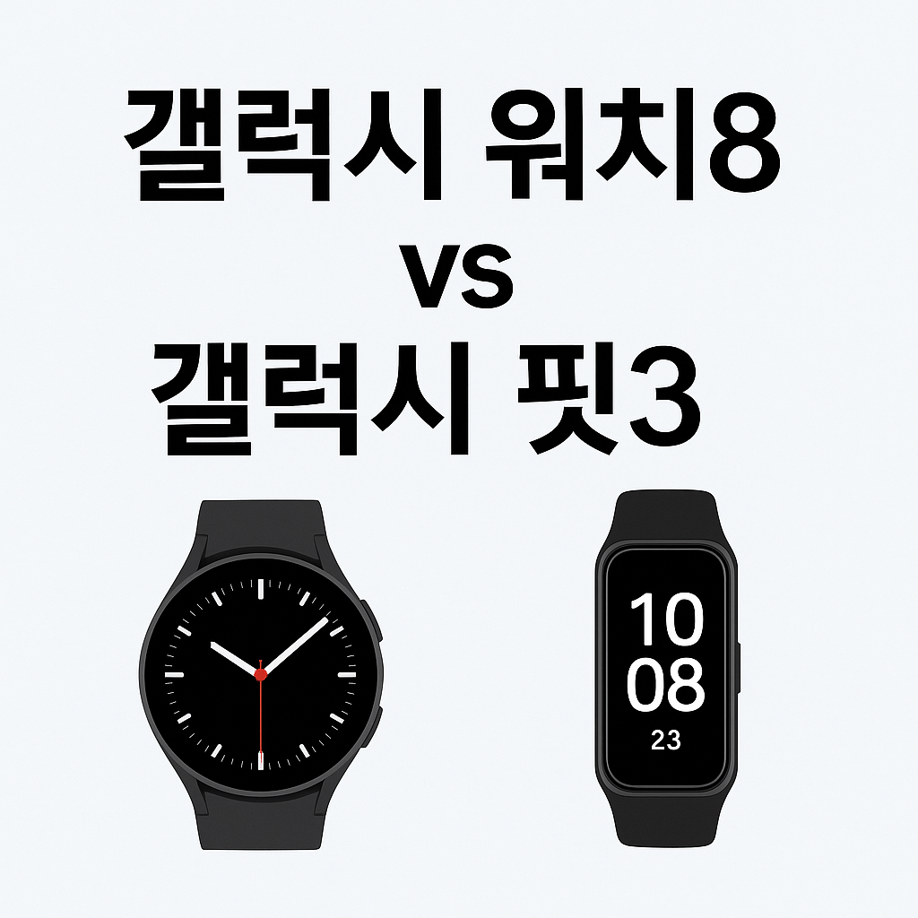 갤럭시워치8 vs 갤럭시핏3 비교