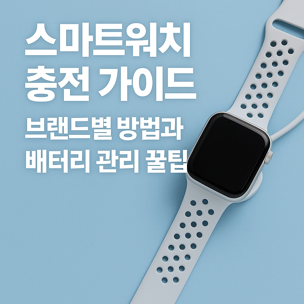 스마트워치 충전 가이드, 브랜드별 방법과 배터리 관리 꿀팁
