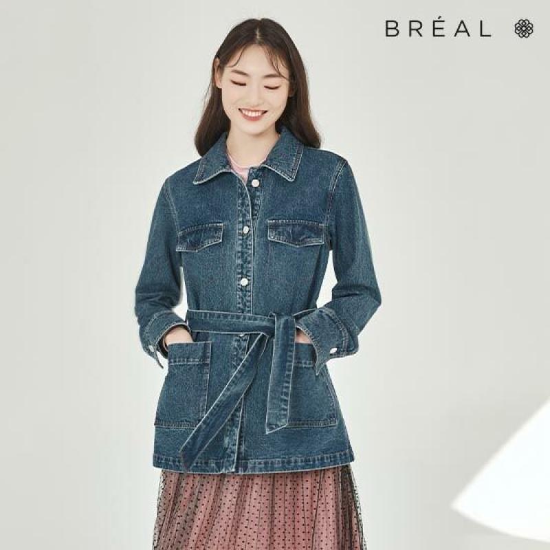 69900원 브리엘 벨티드 리얼데님재킷