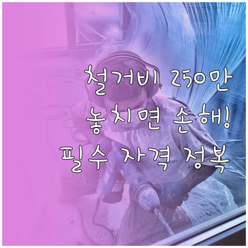 폐업 점포 철거비 최대 250만 원 ..