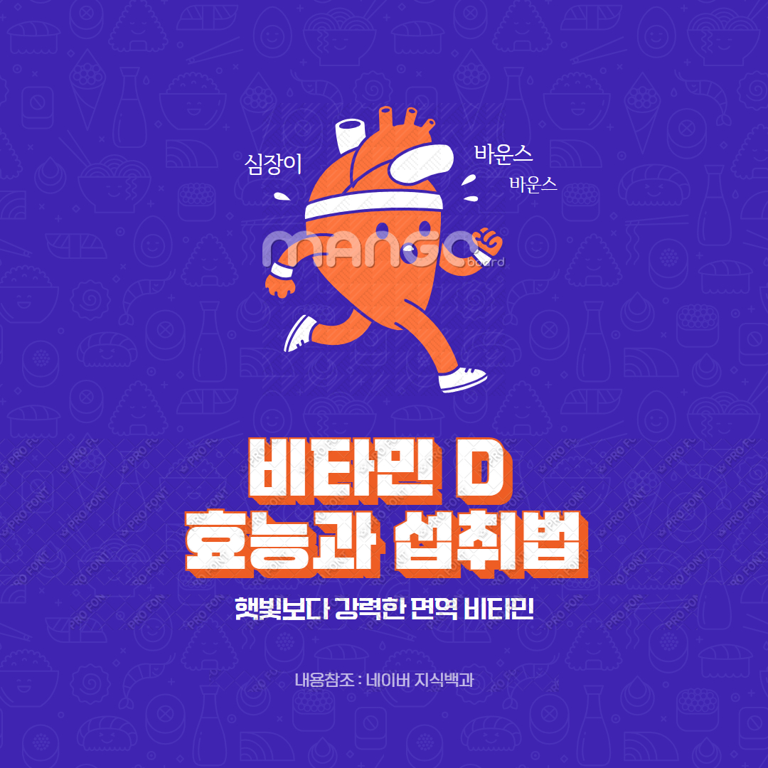 비타민 D 효능과 섭취법