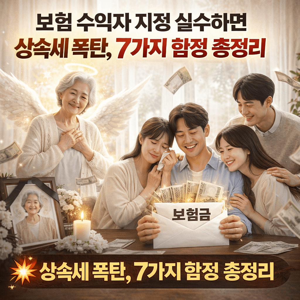 2026년 보험 수혜자 지정 실수하면 상속세 폭탄, 7가지 함정 총정리