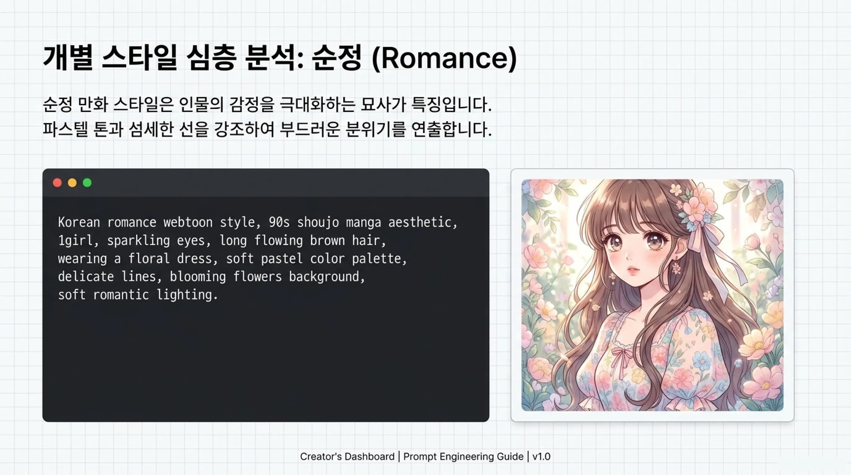 ChatGPT로 웹툰 스타일 캐릭터 이미지 만드는 방법 순정 스타일