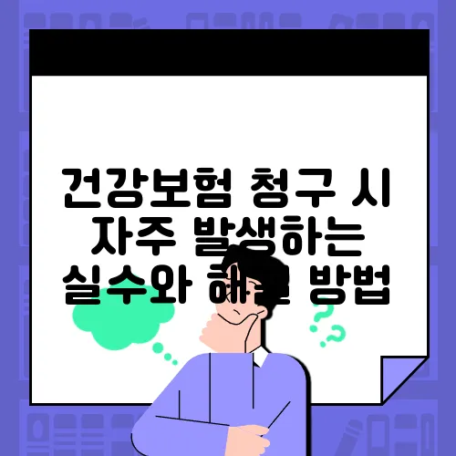 건강보험 청구 시 자주 발생하는 실수와 해결 방법