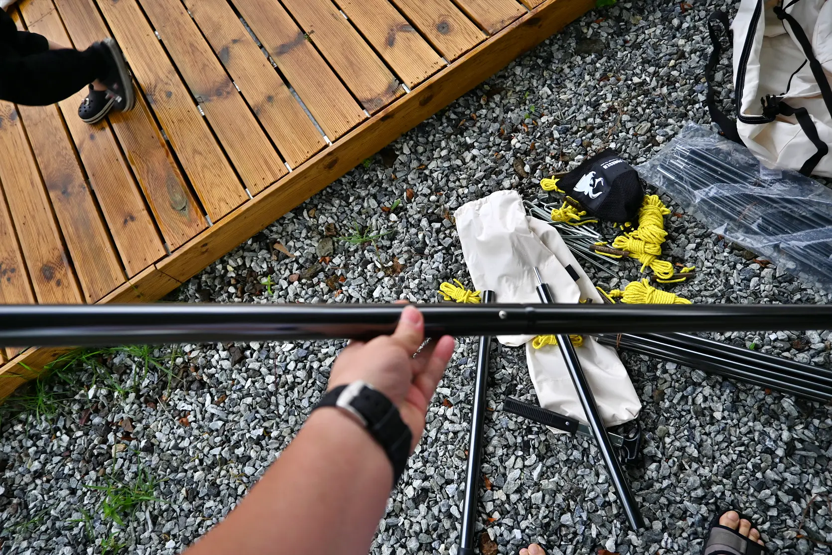 홍천 너의아지트가 되어줄께 캠핑장과 코오롱 오두막 쉘터 피칭후기 사진 14