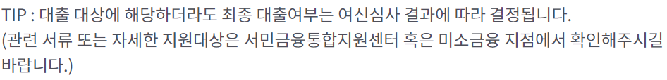 서민금융진흥원 창업자금