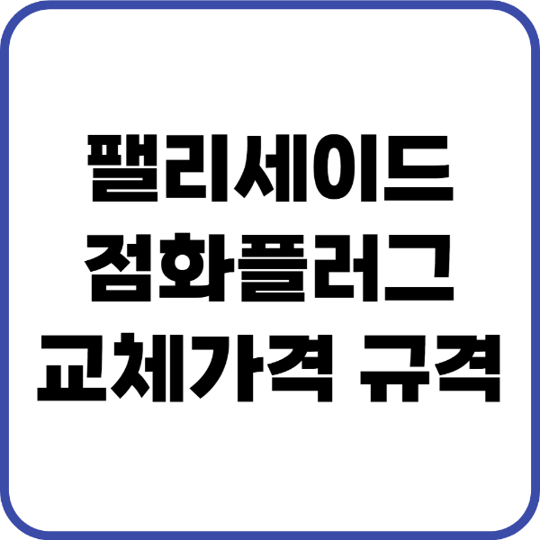 팰리세이드 점화플러그