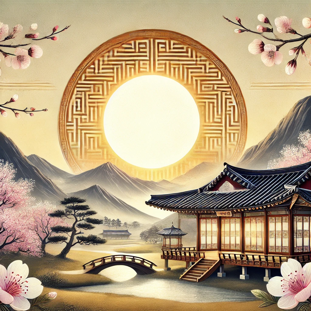 한국 느낌의 배경 사진