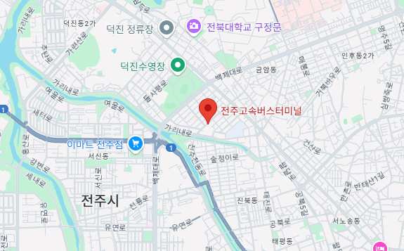 전주고속버스터미널 시간표 조회 & 예매