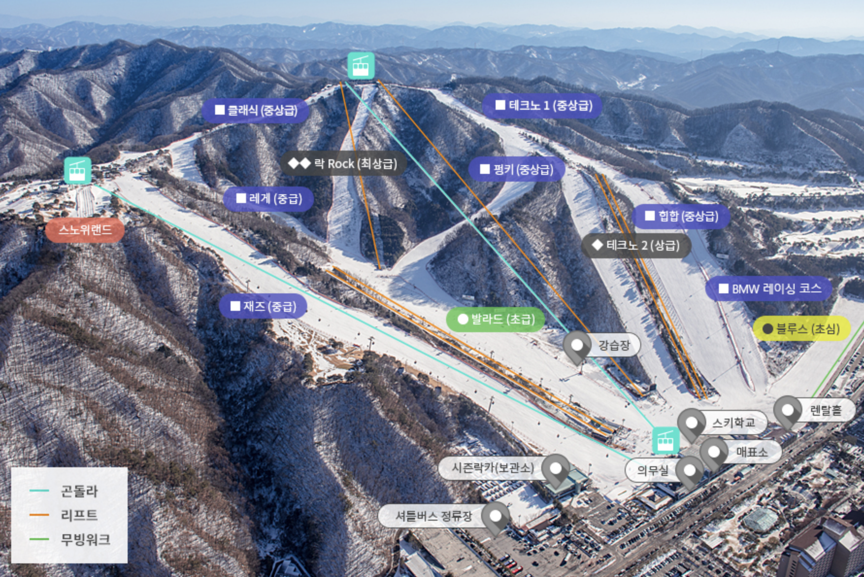 비발디파크 슬로프