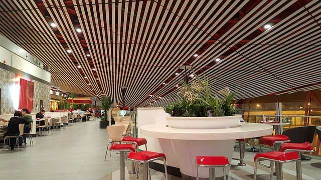 공항에 있는 맥도날드 점포