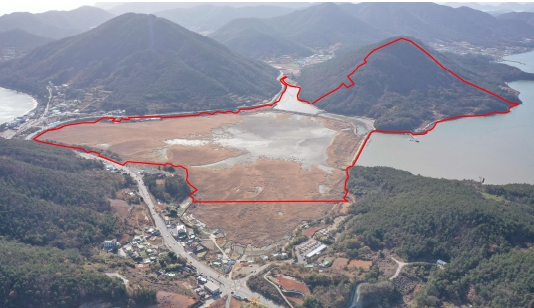 여수 무술목 관광단지 사업지구 사진