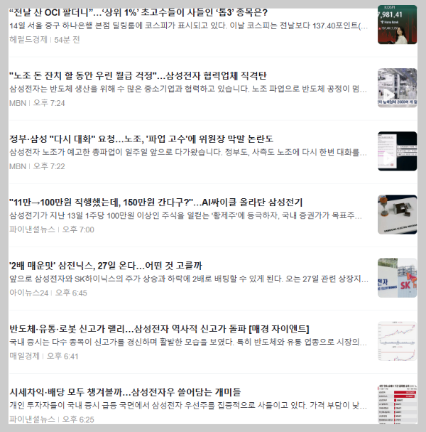 2026.05.14 주요 경제 뉴스