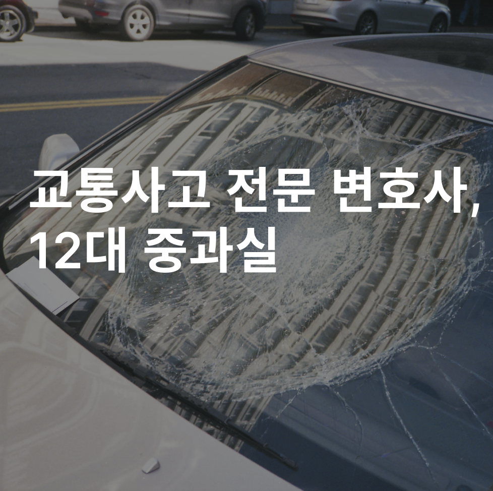 교통사고 전문 변호사, 12대 중과실