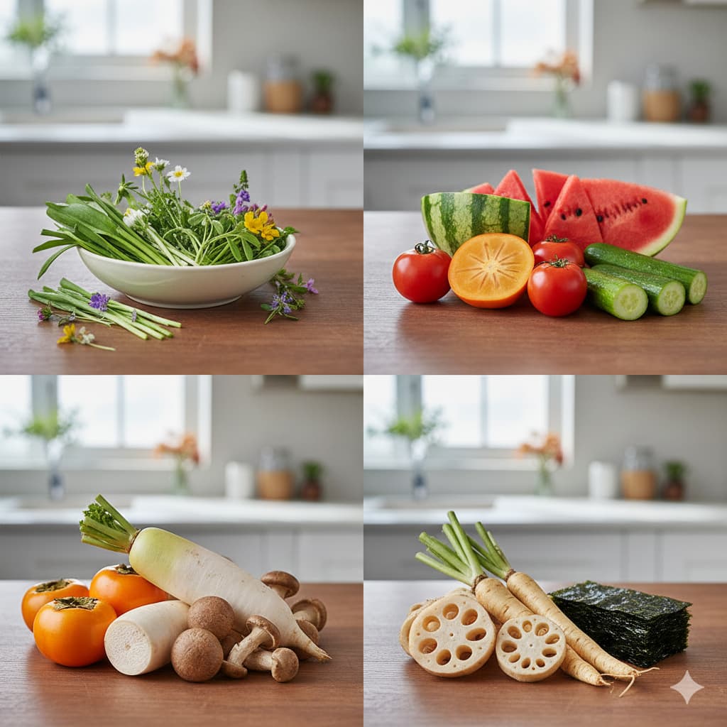 계절별 식재료 효능 정리