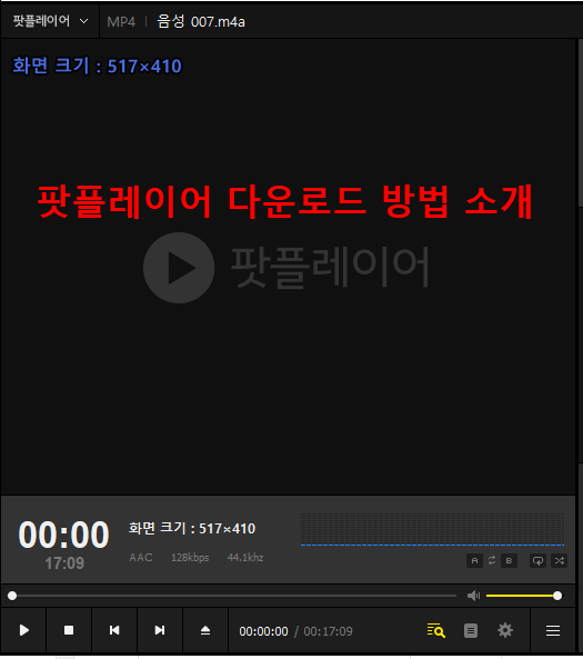 팟플레이어 다운로드 64비트