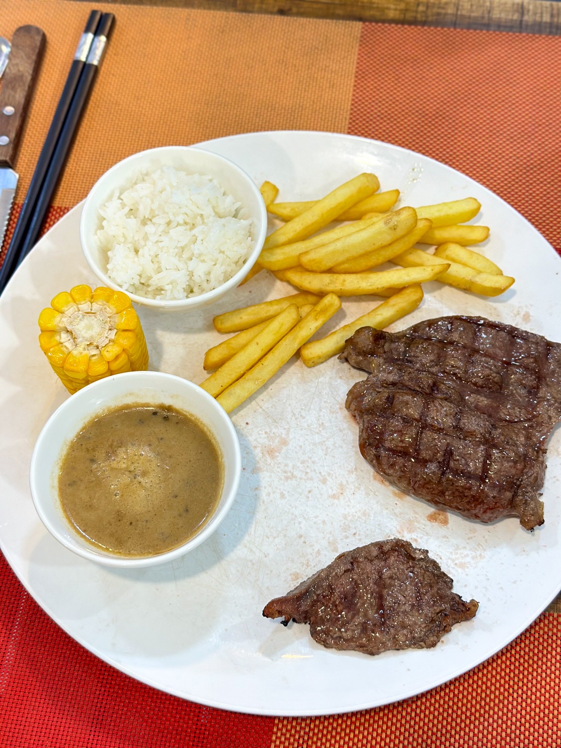 포 하 동 스테이크 립아이 스테이크