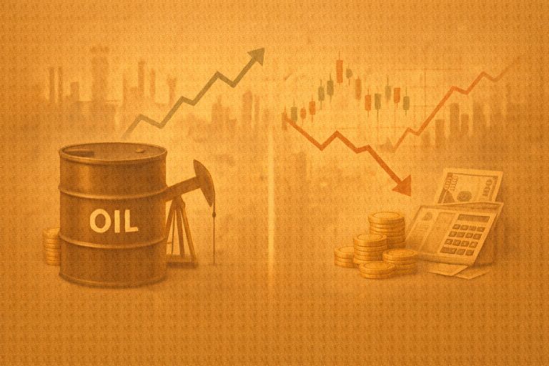 유가와 금융시장 관계 관련 이미지