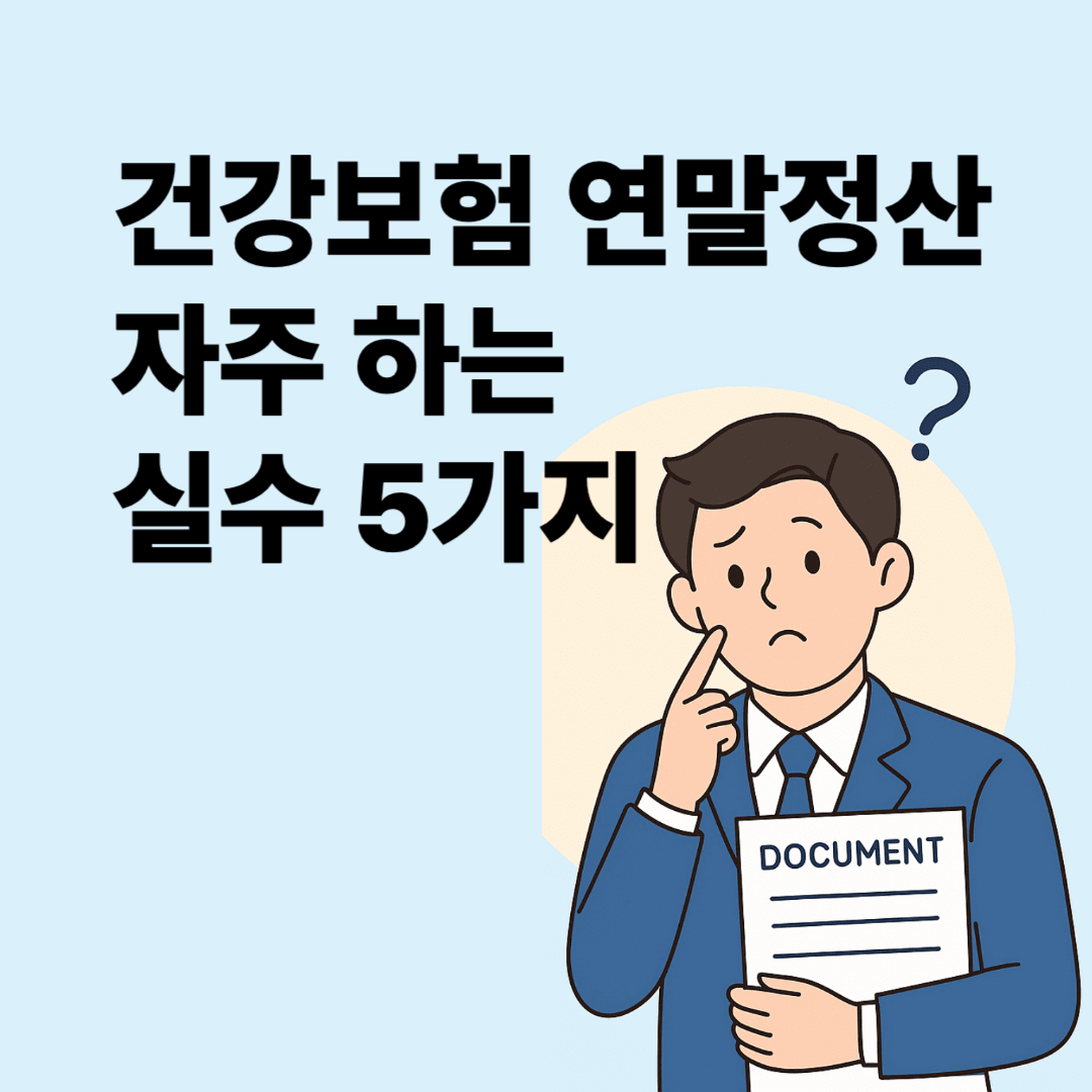 건강보험 연말정산 자주 하는 실수 5가지 (+FAQ) – 직장인 필독(최신)
