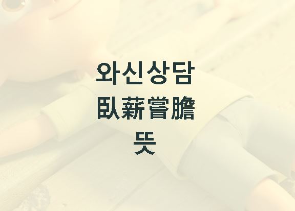 와신상담 뜻