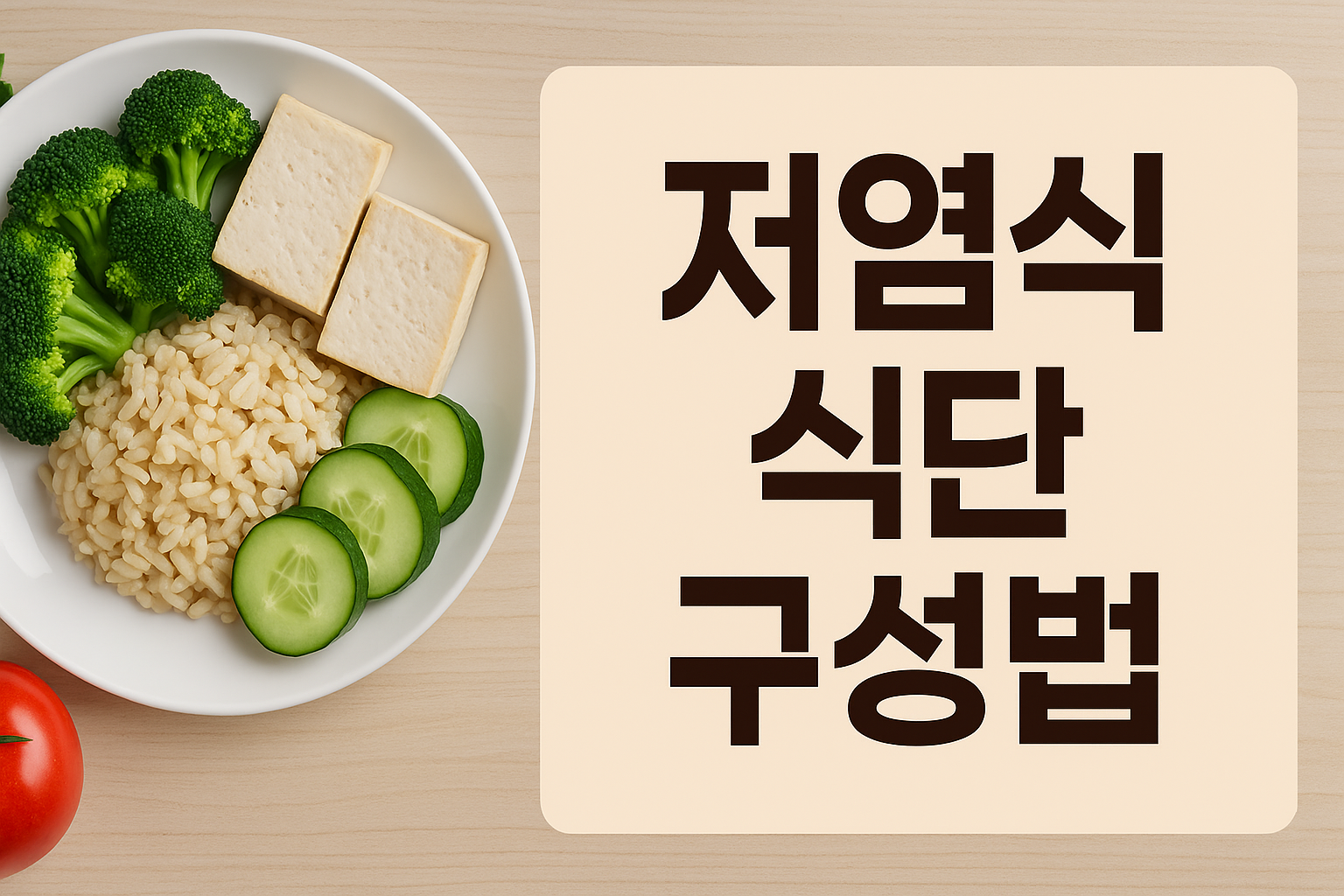 저염식 식단 구성법