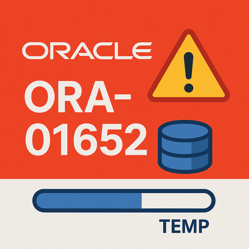 ORA-01652 Oracle TEMP 공간 부족 에러 해결 가이드 썸네일