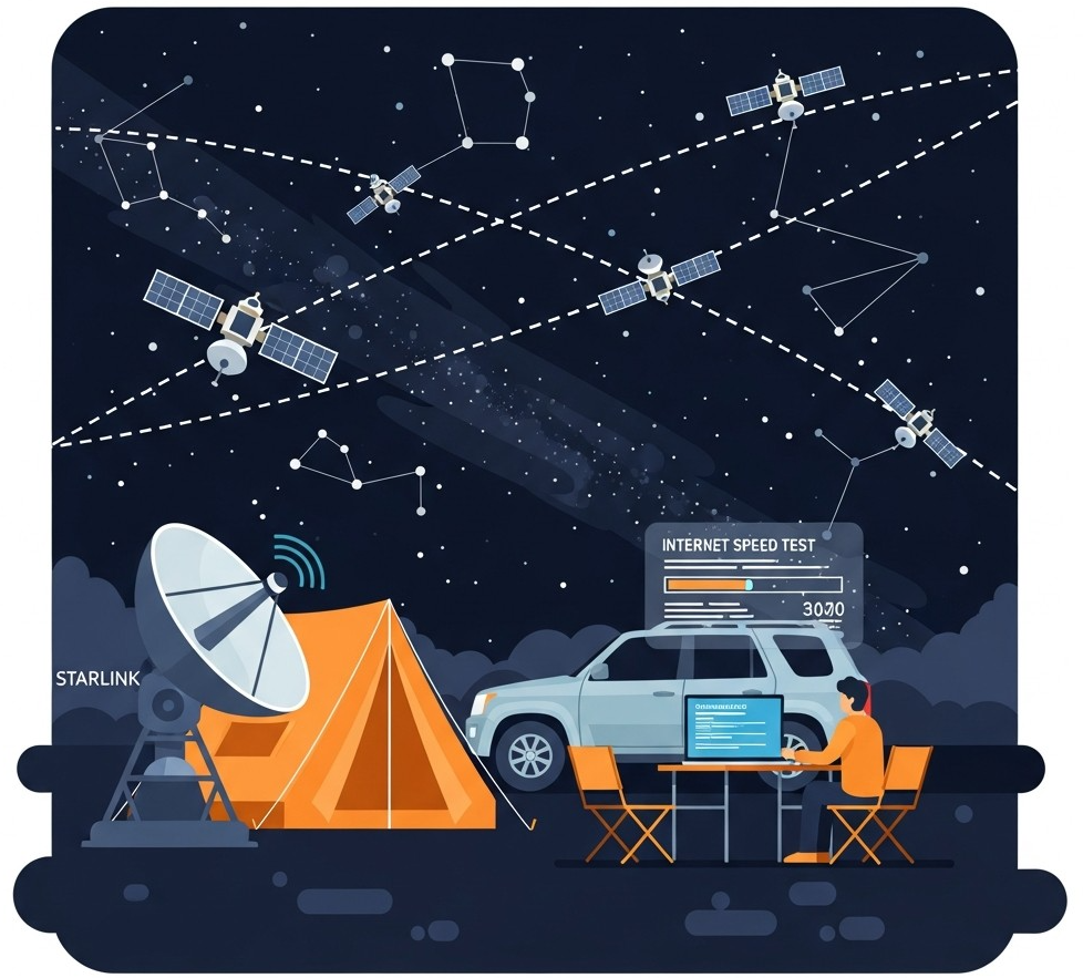 캠핑장에서 스타링크 속도가 흔들리는 기본 구조 이해