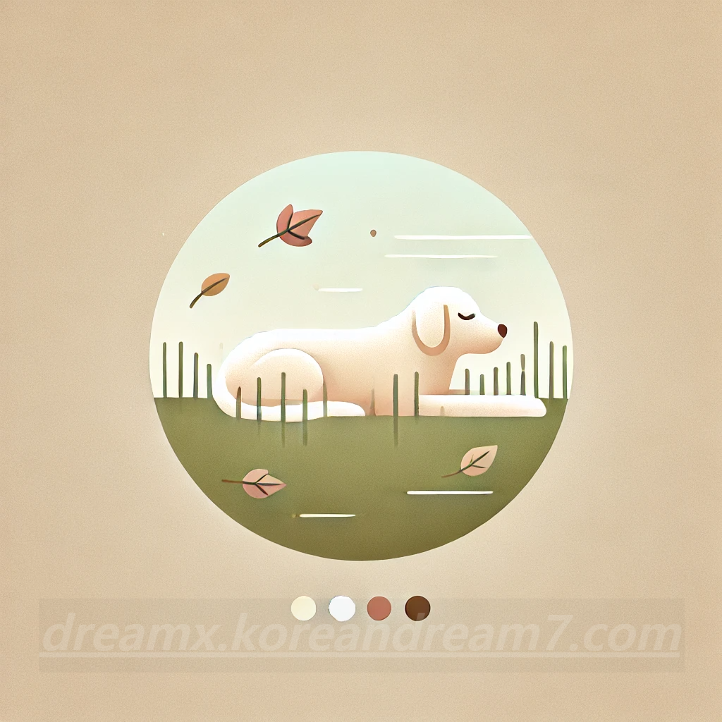 키우던 강아지가 죽는꿈