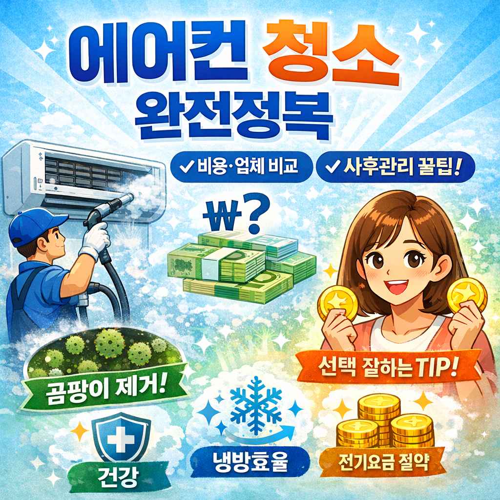 에어컨 청소, 필터청소, 에어컨필터